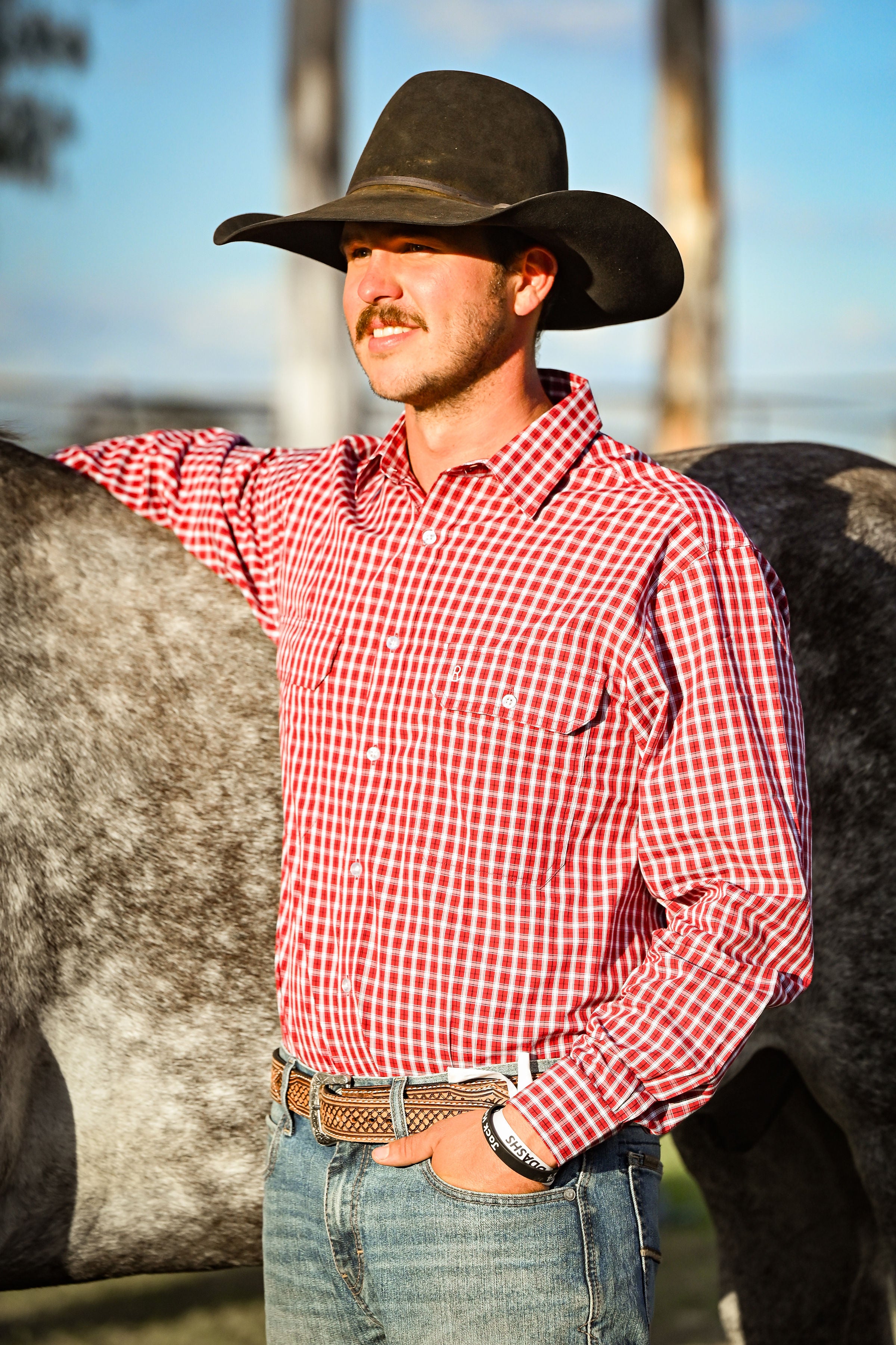 Lads Shirt - Deep Red Plaid image 4