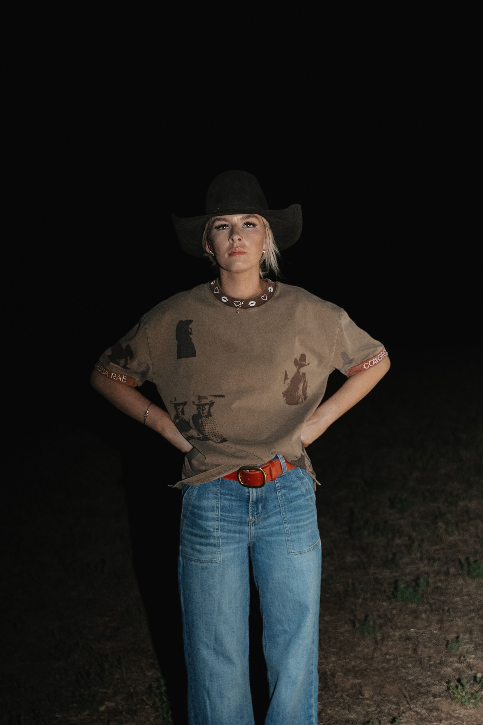 Oversized Photo Babe Tee