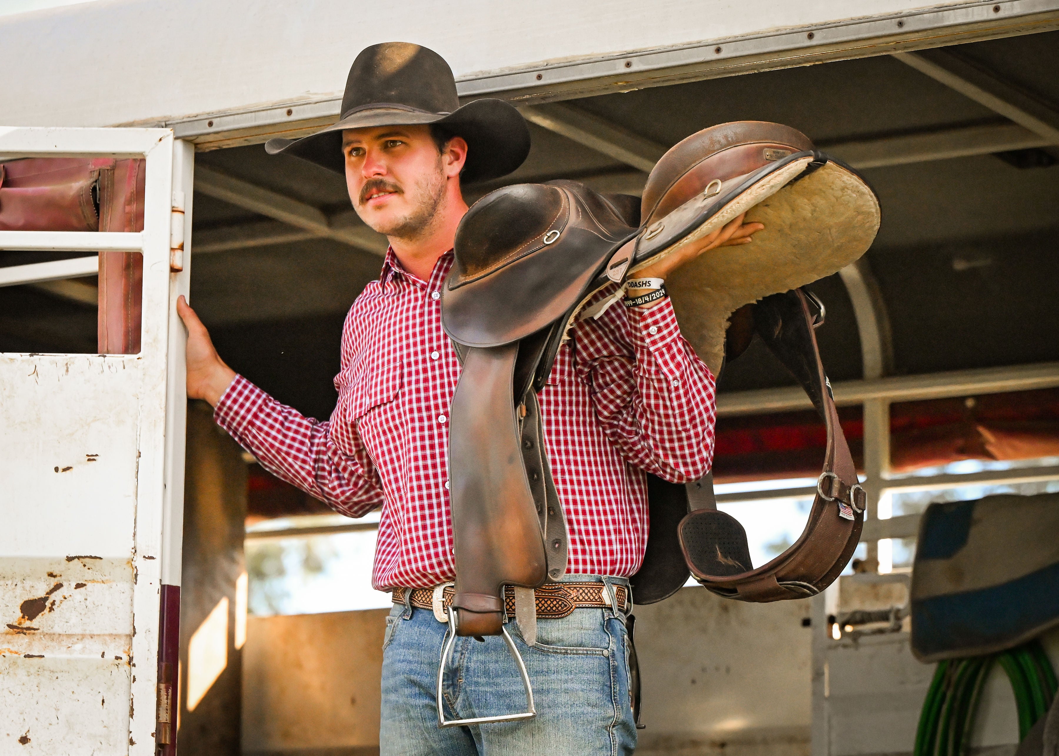 Lads Shirt - Deep Red Plaid image 0