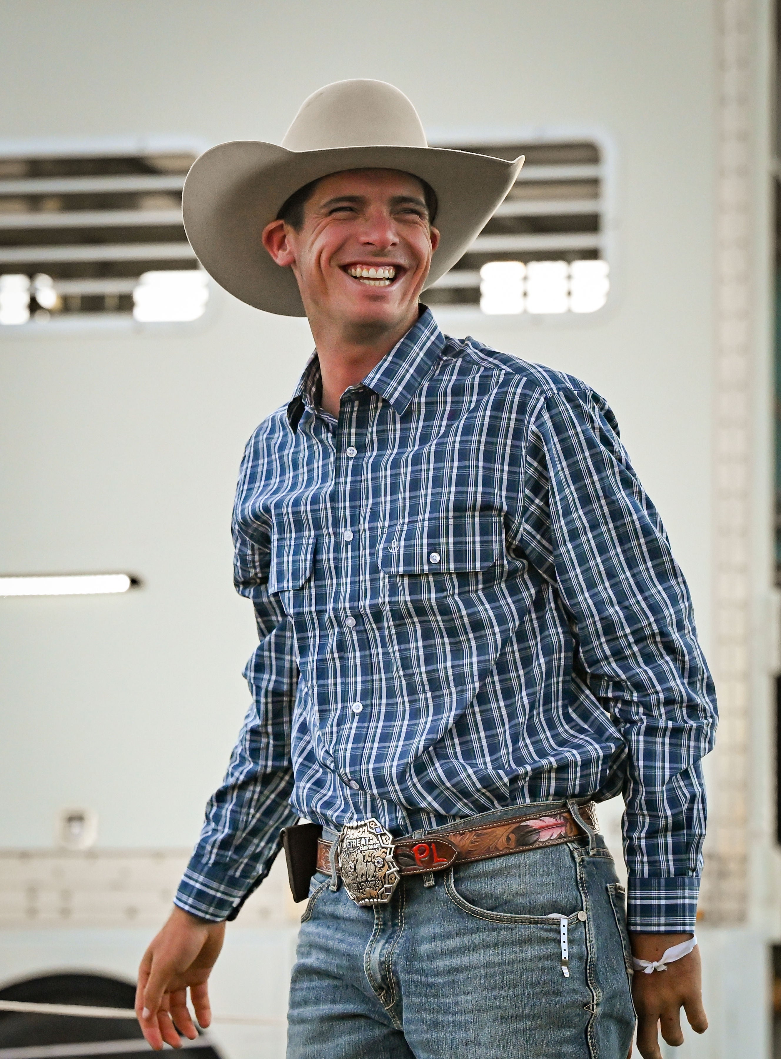 Lads Shirt - Green and Blue Plaid image 2