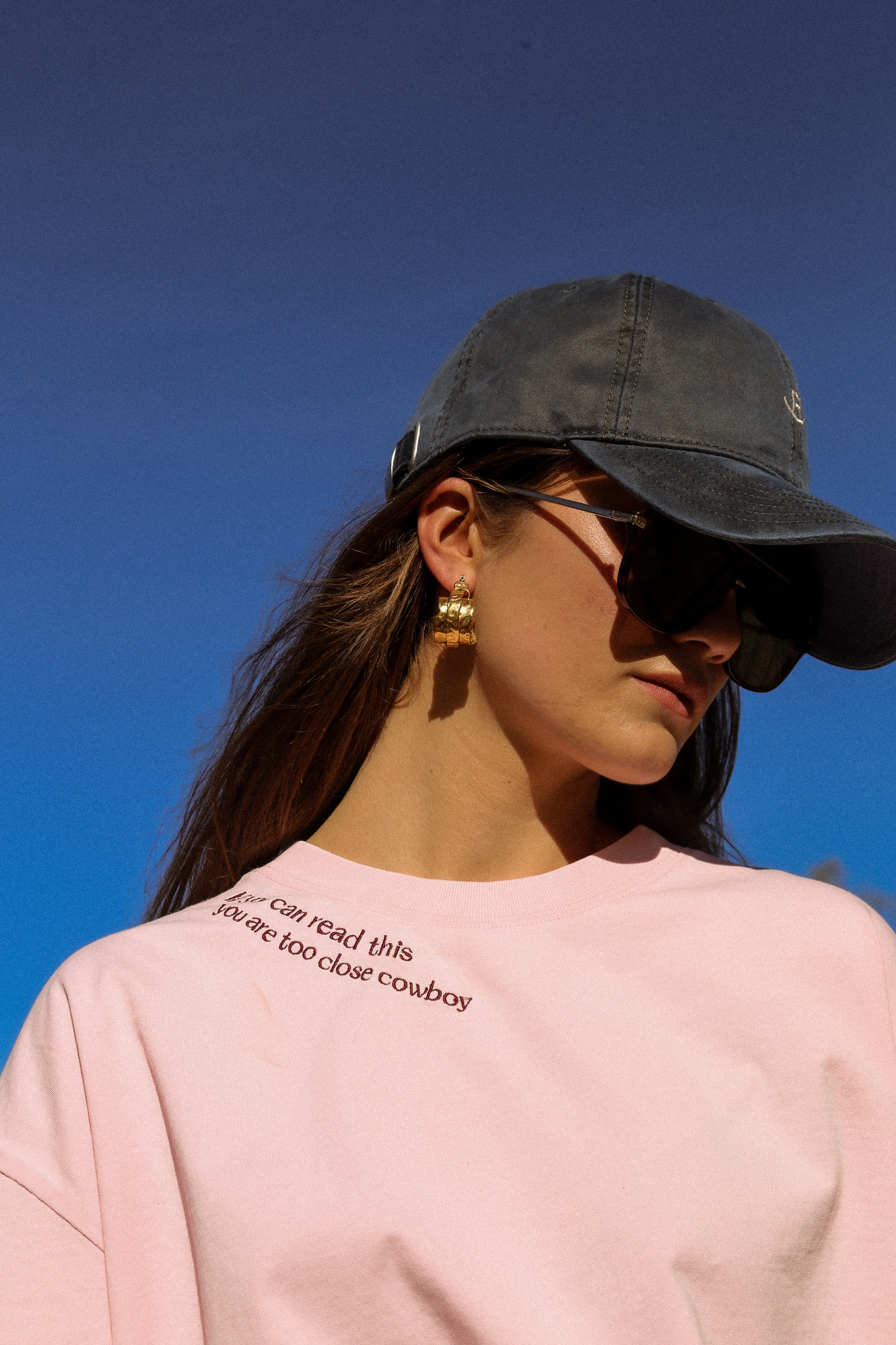 Oversized Too Close Cowboy Tee image 1